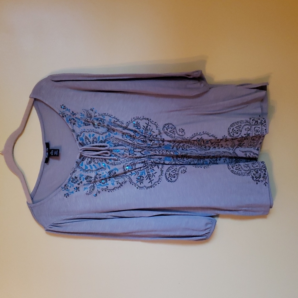 Style & Co. Top with 3/4 length sleeves